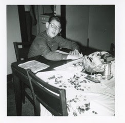 Lou Varga, age 11, studying — 1958